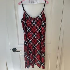 MICHAEL Michael Kors Plaid Sequin Dress